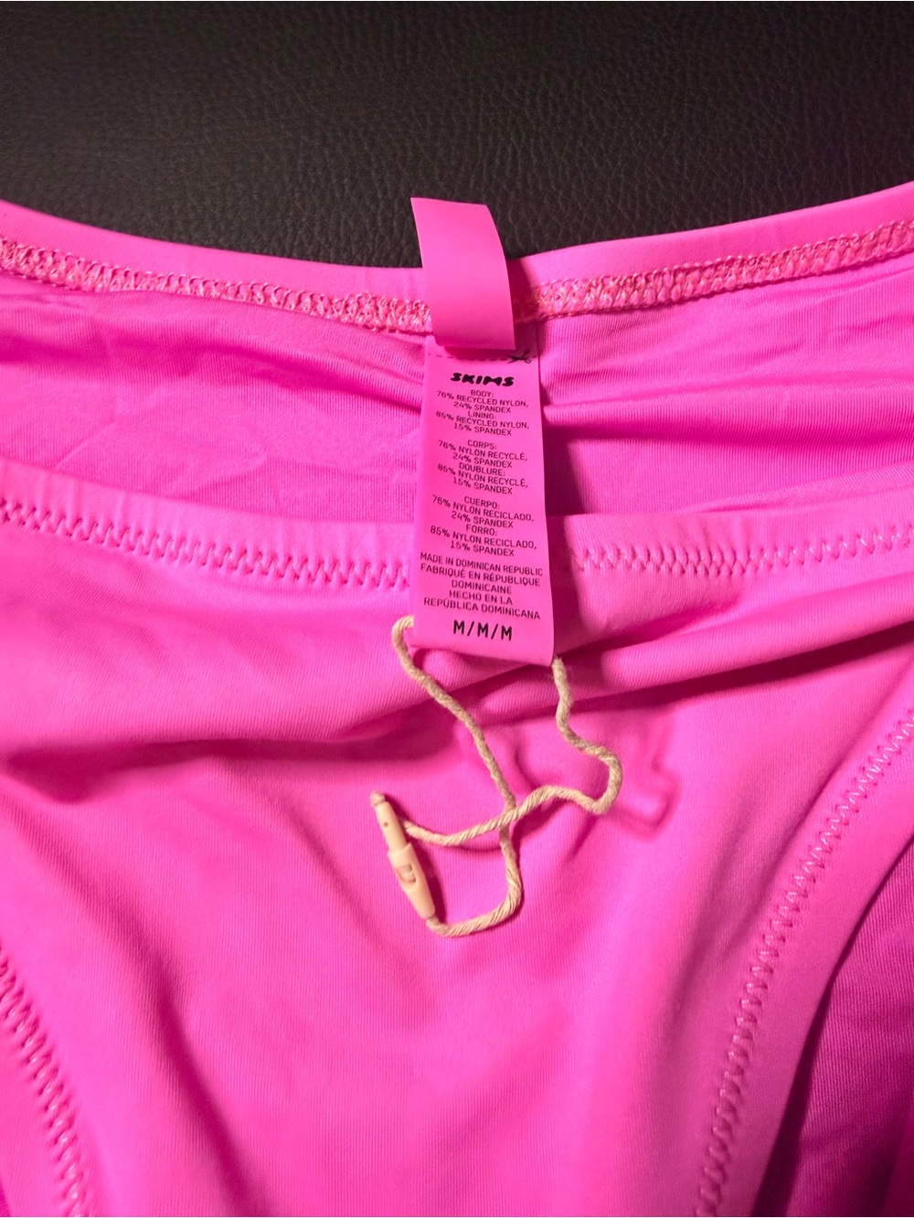 SKIMS high-waisted Pink Bikini Bottom M